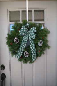 Evergreen Snowflake 24"