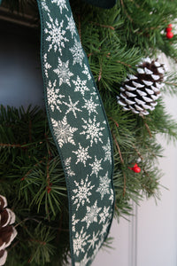 Evergreen Snowflake 24"